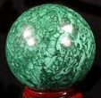 Gorgeous Polished Malachite Sphere - Congo #39405-2